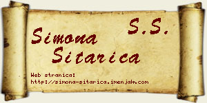 Simona Sitarica vizit kartica
